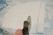 Cutting strips of soap