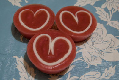 Valentine's Day Melt and Pour Soaps