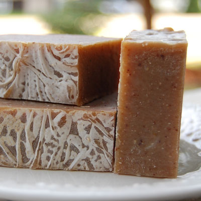 Example of Soda Ash on top of the soap